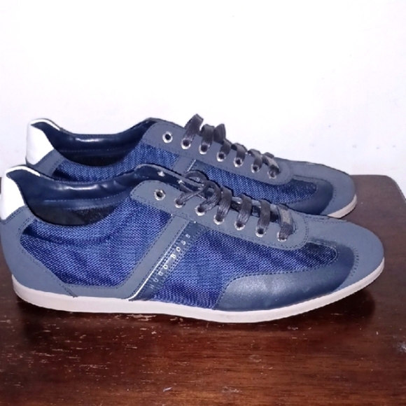 Boss Saturn Blue and Gray Low Top Sneakers - Modern Casual Design - Picture 8 of 8